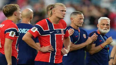 Norway's Erling Haaland (AP Photo/Lynne Sladky) 'If that's a free kick...': Erling Haaland fumes over VAR call in World Cup exit