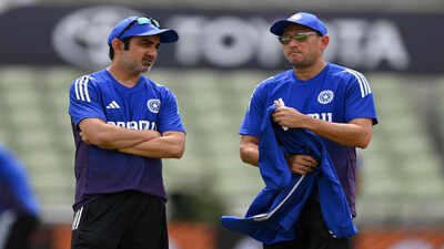 India coach Gautam Gambhir and chief selector for the Indian men's cricket team Ajit Agarkar . (Getty Images) 'A bit of friction': Dinesh Karthik hints at Gautam Gambhir-Ajit Agarkar rift after India's T20I disaster