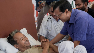 'Make Sonam Wangchuk education minister': Arvind Kejriwal joins Jantar Mantar protest, seeks Dharmendra Pradhan's ouster