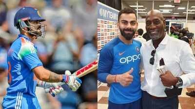 Virat Kohli equals Viv Richards IND vs ENG 2nd ODI: Virat Kohli equals Viv Richards with another ODI half-century against England