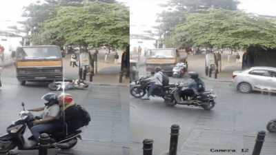 Elderly man killed by tanker while dropping grandchildren to school in Bengaluru; CCTV video emerges
