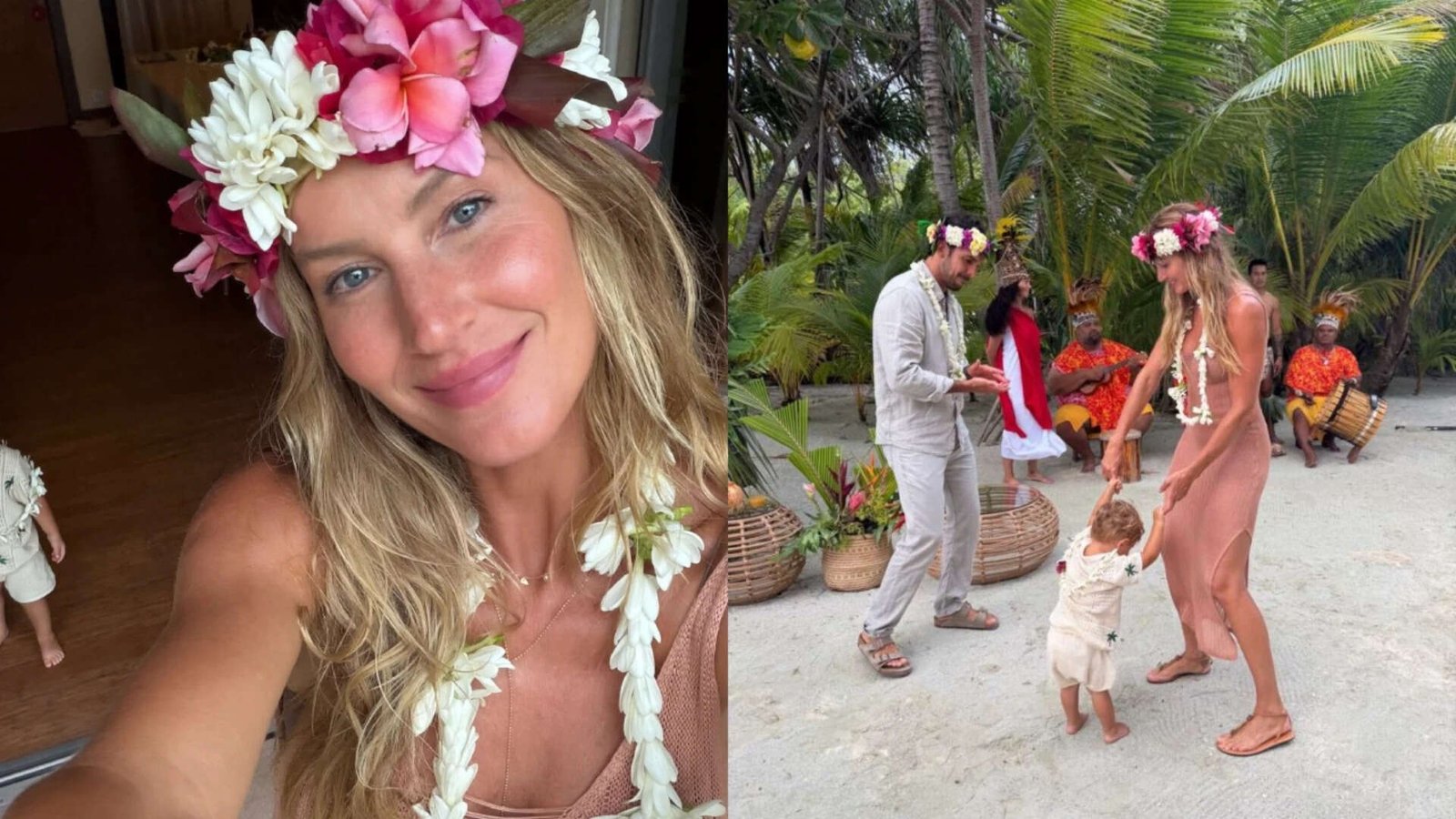 Gisele Bündchen shares rare photos with her child from her family vacation in Tahiti