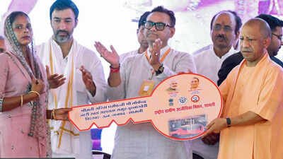 Photo credit: ANI PMAY-Urban: UP CM hands over first house keys in Ghaziabad - here's all you need to know