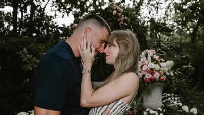 "They're exhausted": Taylor Swift and Travis Kelce reportedly fed up and frustrated over controversy surrounding their wedding.(Image via Getty Images) "They're exhausted": Taylor Swift and Travis Kelce reportedly fed up and frustrated over controversy surrounding their wedding