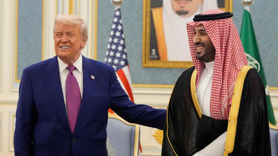 US President Donald Trump with Saudi crown Mohammed bin Salman (AP photo) Trump clears Saudi Arabia nuclear agreement, opens door to uranium enrichment