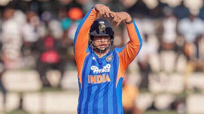 Vaibhav Sooryavanshi (Pic credit: BCCI) Watch: Vaibhav Sooryavanshi's emotional 'A' celebration steals hearts after historic world-record fifty
