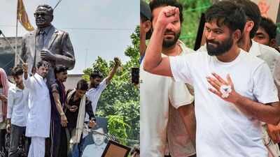 Tej Pratap Yadav on Saturday appealed to Cockroach Janta Party (CJP) founder Abhijeet Dipke to visit Bihar 'Help dislodge BJP from power in Bihar': Tej Pratap makes 'special appeal' to CJP founder Abhijeet Dipke