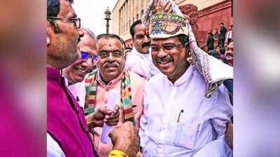 'I am a street fighter': Combative Dharmendra Pradhan arrives in Parliament to a rousing welcome