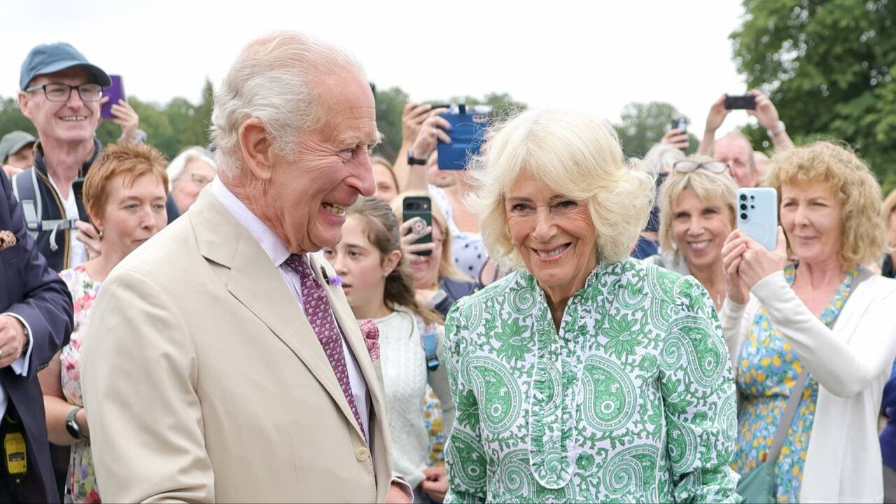 The King and Queen visited the Flower Show, held on the Sandringham Estate