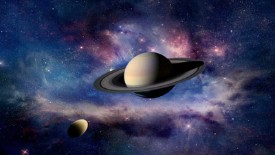 Titan has four seasons much like Earth's, but there is one very strange catch to them Titan experiences clouds, rain, rivers and changing seasons like Earth; Saturn’s 29-year journey around the Sun makes each season last more than seven Earth years