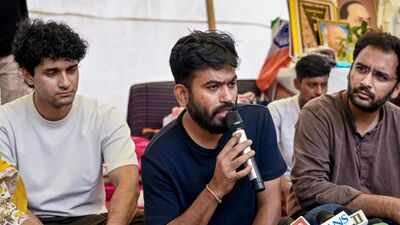 Abhijeet Dipke, founder of the Cockroach Janta Party, along with spokesperson Saurav Das and Ashutosh Ranka If we were funded from abroad, Amit Shah should quit; I refused offer to join BJP: CJP's Abhijeet Dipke