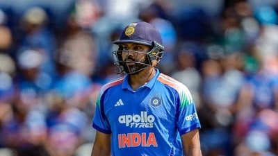 Rohit Sharma struggled big time in the second ODI. (ANI Pic Service) Rohit Sharma struggled big time in the second ODI. (ANI Pic Service)