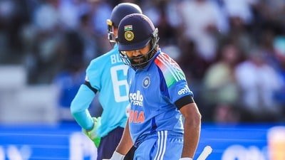 Rohit Sharma scored a century against England in the Lord's ODI. (ANI Pic Service) Rohit Sharma scored a century against England in the Lord's ODI. (ANI Pic Service)