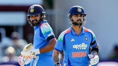 India's Rohit Sharma and Virat Kohli run between wickets. (ANI Pic Service) India's Rohit Sharma and Virat Kohli run between wickets. (ANI Pic Service)