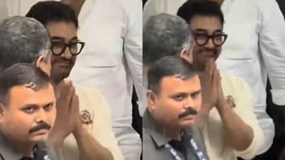 Aamir Khan greets paparazzi after intimate wedding with Gauri Spratt