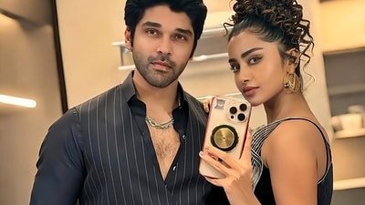 Dhruv Vikram and Anupama Parameswaran fanned the flames about them dating at an award show. Dhruv Vikram and Anupama Parameswaran fanned the flames about them dating at an award show.
