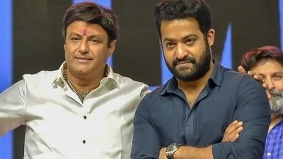 Actor-politician Nandamuri Balakrishna is Jr NTR's uncle. Actor-politician Nandamuri Balakrishna is Jr NTR's uncle.