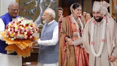 PM Modi sends blessings to the newlyweds Anshula Kapoor and Rohan Thakkar.