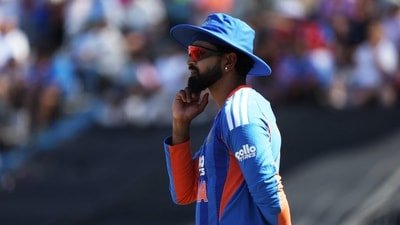 Shreyas Iyer looks on. (Action Images via Reuters)