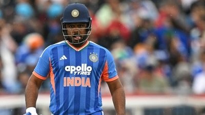 Sanju Samson has been dropped from the T20I squad. (AFP)