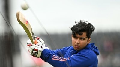 Vaibhav Sooryavanshi becomes the youngest international cricketer for India. (AFP)