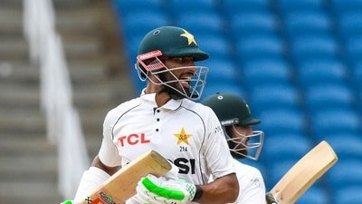 Shan Masood scored his seventh century in the first Test. (AFP) Shan Masood scored his seventh century in the first Test. (AFP)