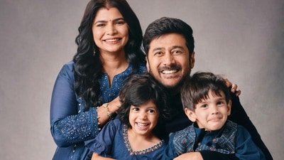 Chinmayi Sripaada and Rahul Ravindran have 3-year-old twins, a girl and a boy. Chinmayi Sripaada and Rahul Ravindran have 3-year-old twins, a girl and a boy.