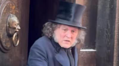 Johnny Depp appeared as Ebenezer Scrooge at the San Diego Comic Con.