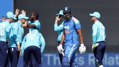 Shivam Dube doesn't inspire confidence in these conditions! The format is not his strong suit either. (Steven Paston/PA via AP)