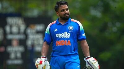 File image of Prabhsimran Singh during the match between India A and Afghanistan A, in Dambulla, Sri Lanka. (SLC) File image of Prabhsimran Singh during the match between India A and Afghanistan A, in Dambulla, Sri Lanka. (SLC)