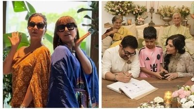 Aamir Khan and Gauri Spratt got married in an intimate ceremony in Mumbai on July 5. Aamir Khan and Gauri Spratt got married in an intimate ceremony in Mumbai on July 5.