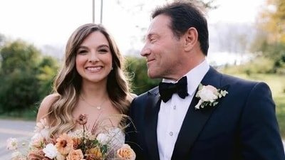 Jordan Belfrot with his daughter on her wedding day (Instagram)