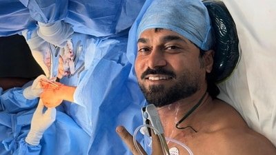 Salman Yusuf Khan on freak accident that led to hand surgery: I slipped, fell 13 feet and broke my hand Salman Yusuf Khan on freak accident that led to hand surgery: I slipped, fell 13 feet and broke my hand