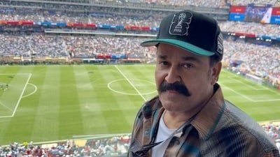 Mohanlal watches FIFA 2026 World Cup finals at MetLife Stadium in New Jersey. Mohanlal watches FIFA 2026 World Cup finals at MetLife Stadium in New Jersey.
