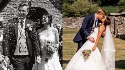 Jennifer Winget shares first photos from her wedding in the UK. Jennifer Winget shares first photos from her wedding in the UK.