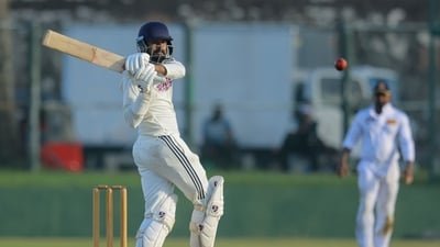Saransh Jain for India A against Sri Lanka A. (X images)