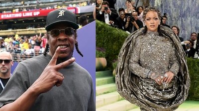 Jay Z and Rihanna. (Getty Images)
