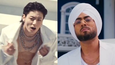 Fans point out similarities between BTS Jung Kook's music videos and Juss' Behgaya. Fans point out similarities between BTS Jung Kook's music videos and Juss' Behgaya.