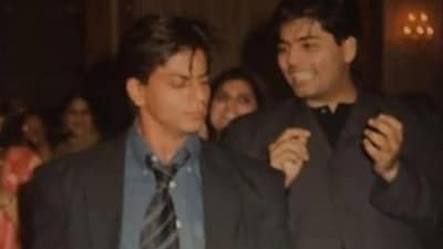 Karan Johar posted an old picture with Shah Rukh Khan on Guru Purnima.