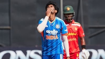 India's Mayank Yadav claimed twi wickets on his comeback to international cricket. (AFP) India's Mayank Yadav claimed twi wickets on his comeback to international cricket. (AFP)