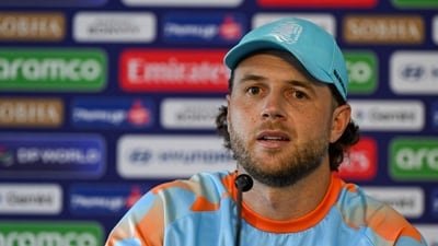 Netherlands batter Maxwell O'Dowd lashed out (AFP) Netherlands batter Maxwell O'Dowd lashed out (AFP)