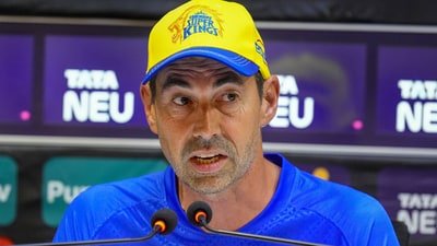 Stephen Fleming parted ways with Chennai Super Kings (CSK) on Monday (PTI) Stephen Fleming parted ways with Chennai Super Kings (CSK) on Monday (PTI)