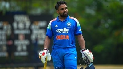 Prabhsimran Singh got his maiden India call-up for Zimbabwe T20Is. (SLC) Prabhsimran Singh got his maiden India call-up for Zimbabwe T20Is. (SLC)