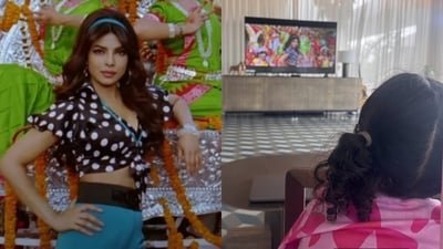 Priyanka Chopra's daughter watches her song from Gunday.