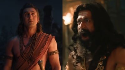 Ramayana trailer sparks buzz: Stunning visuals, Yash's Ravana shine, Hanuman's absence surprises fans. Ramayana trailer sparks buzz: Stunning visuals, Yash's Ravana shine, Hanuman's absence surprises fans.