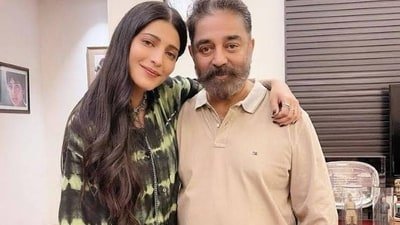Shruti Haasan and Kamal Haasan spoke out against AI recently. Shruti Haasan and Kamal Haasan spoke out against AI recently.