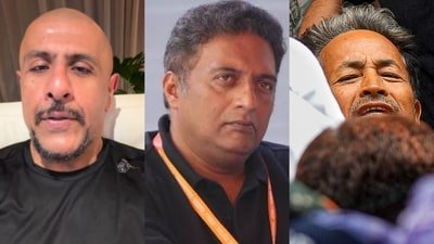 Vishal Dadlani, Prakash Raj have questioned the authorities over Sonam Wangchuk's removal from CJP protest amid his hunger strike. ((PTI Photo/Salman Ali) ) Vishal Dadlani, Prakash Raj have questioned the authorities over Sonam Wangchuk's removal from CJP protest amid his hunger strike. ((PTI Photo/Salman Ali) )