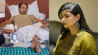 This is not the first time Chinmayi Sripaada has appealed for Sonam Wangchuk to call off his strike. (PTI/Instagram) This is not the first time Chinmayi Sripaada has appealed for Sonam Wangchuk to call off his strike. (PTI/Instagram)