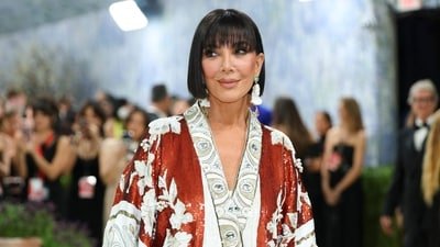 US television personality Kris Jenner arrives for the 2026 Met Gala celebrating 'Costume Art' at the Metropolitan Museum of Art, in New York, on May 4. (AFP)