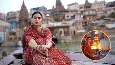 Priya Malik on her recent visit to Varanasi and (inset) performing Ganga aarti with singer-guitarist Tamnay Maheshwari Priya Malik on her recent visit to Varanasi and (inset) performing Ganga aarti with singer-guitarist Tamnay Maheshwari